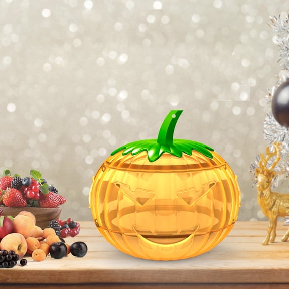 Pumpkin Hanging Insect Trap & Decor, Orange Yellow ABS Fly Catcher for Outdoor Patio, Halloween Bug Control Ornament