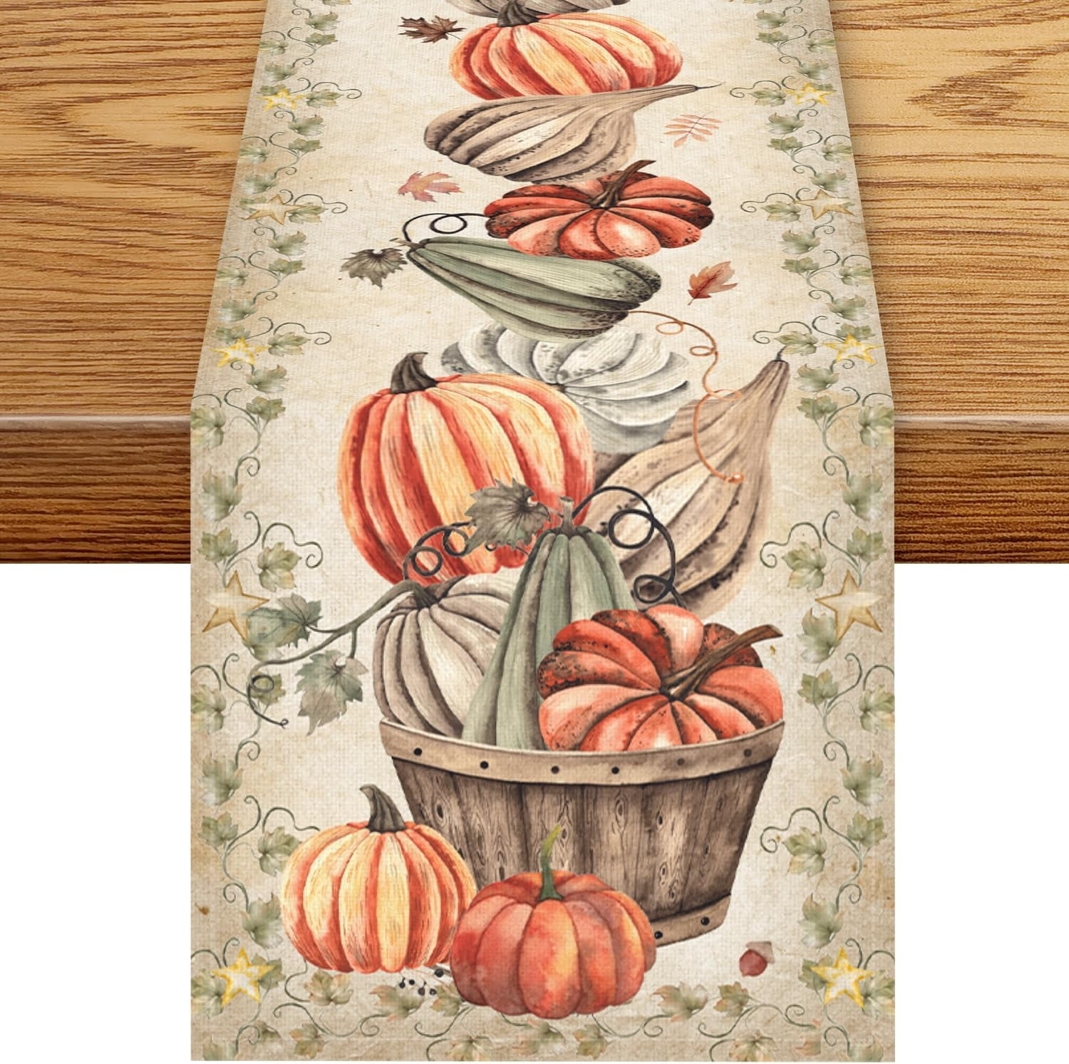 Paper Table Runner Fall Pumpkin Harvest Fall Table Runner 13