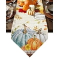thumbnail image 1 of Pumpkin Harvests Leaves Country Wedding Decor Tablecloth Placemat Dinning Table Art Table Runners, 1 of 5