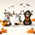 thumbnail image 1 of Pumpkin Highland Cow Decor, Halloween Resin Figurine, Farmhouse Fall Tabletop Decoration for Shelf Mantel Tiered Tray, 1 of 6