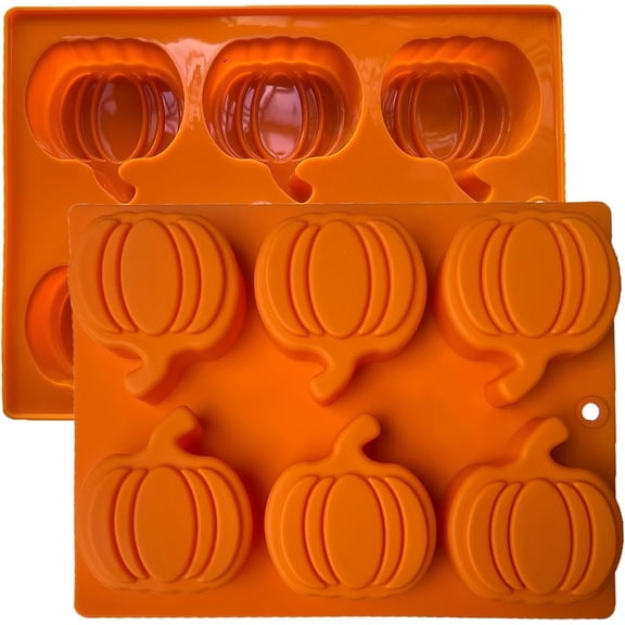 Pumpkin Ice Cube Fall  Molds Mold Pumpkin Cake Mold, Thanksgiving  Molds, 6 Cavity  Thanksgiving Cake Mold for  Baking Candy Cake Jello