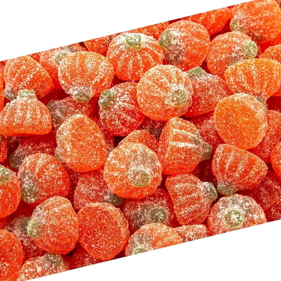 Pumpkin Jelly Candy, Orange Flavor, 1 lb Bag
