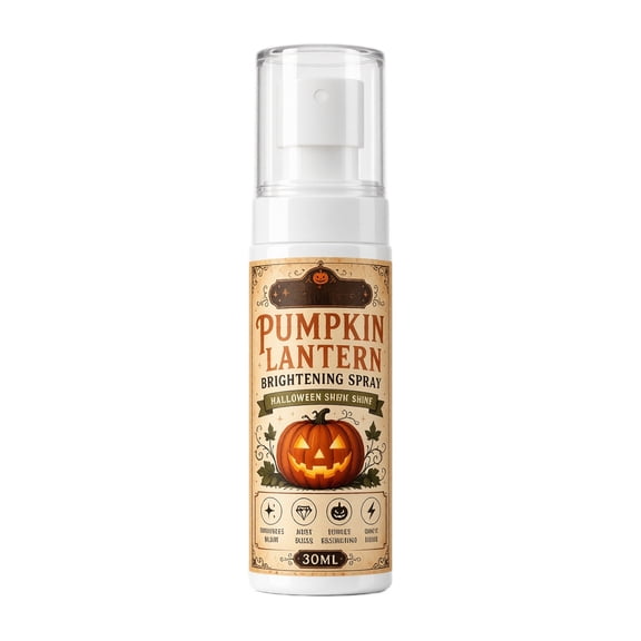 Pumpkin Lantern Brightening Shine Spray, Instant Gloss Enhancing Mist for Real & Foam Jack-O-Lantern Halloween Decor Pumpkin Shine Spray
