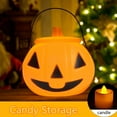 Pumpkin LanternIndoor Decorations Lightened Pumpkin Candy Storage Jar