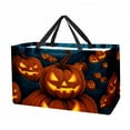 thumbnail image 1 of Pumpkin Large Capacity, Foldable Reusable Tote Bag - Oxford Cloth Storage Bin, Laundry Bag, Storage Bag, 1 of 7