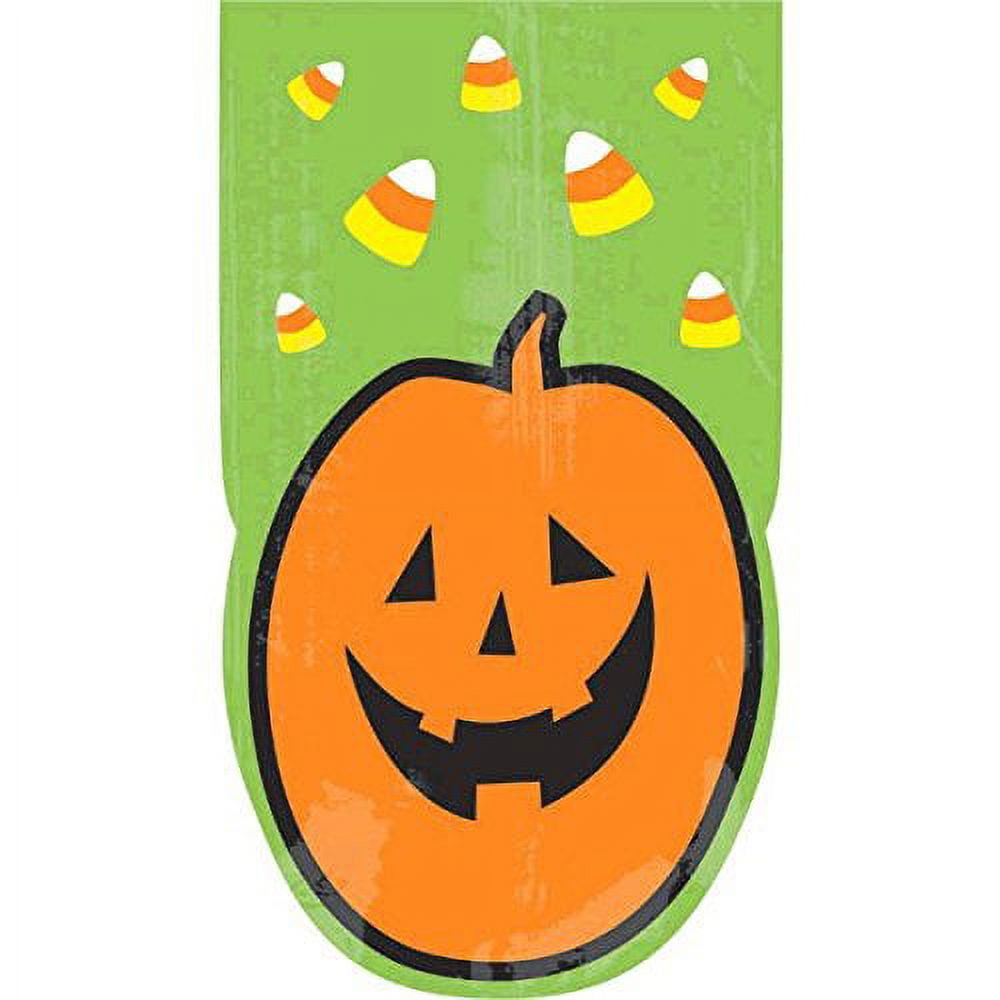 Pumpkin Large DieCut Cello Treat Bags