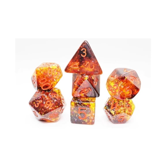 Pumpkin Light RPG Dice Set