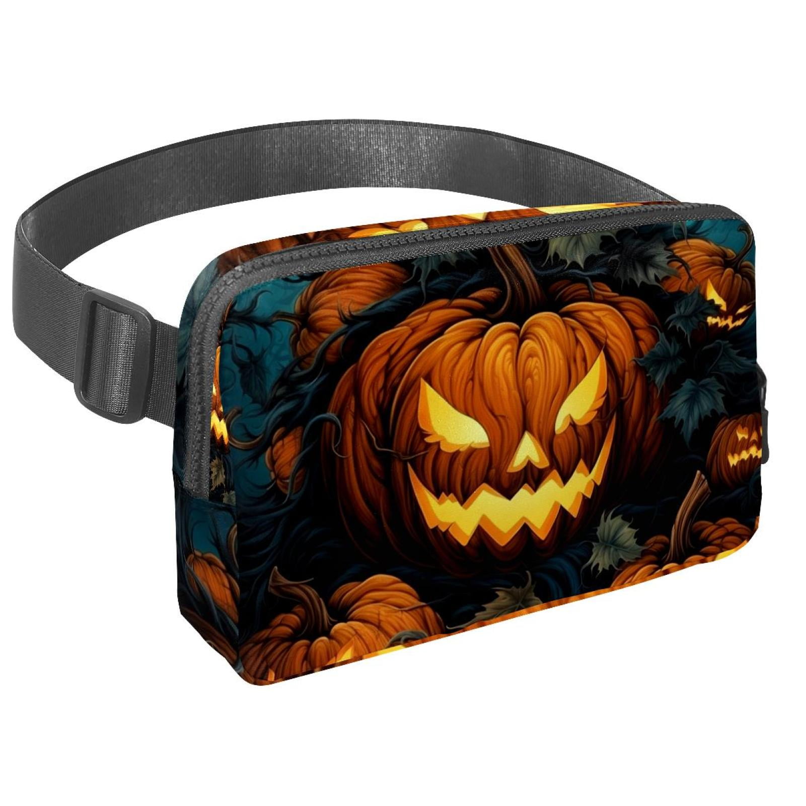 Pumpkin Lightweight Adjustable Crossbody Bag with Extension Strap - Unisex Fanny Pack