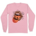thumbnail image 1 of Pumpkin Lips Halloween Long Sleeve Shirt Unisex 3X-Large Pink, 1 of 5