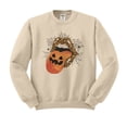 thumbnail image 1 of Pumpkin Lips Halloween Sweatshirt Unisex 3X-Large Sand, 1 of 5