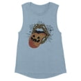 thumbnail image 1 of Pumpkin Lips Halloween Women's Muscle Tank X-Large Stonewash Denim, 1 of 5