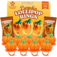 thumbnail image 1 of Pumpkin Lollipop Rings, Fall and Thanksgiving Candy, 24 Count, 12.7 Ounce Box, 1 of 8