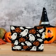 thumbnail image 1 of Pumpkin Makeup Bag Halloween-Themed Linen Cosmetic Pouch For Daily Use, 1 of 6