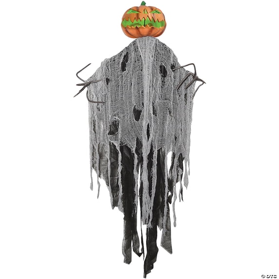 5' Light Up Hanging Pumpkin Man
