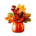 thumbnail image 1 of Pumpkin Maple Leaf Centerpiece Faux Foam Material for Kitchen Tabletop Harvest Autumn Decor Crowd, 1 of 9