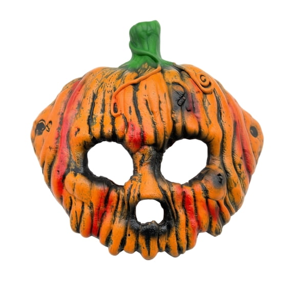 Pumpkin Mask 3D Half Face Scary Mask for Halloween Party Carnival Events 1 Piece for Adults