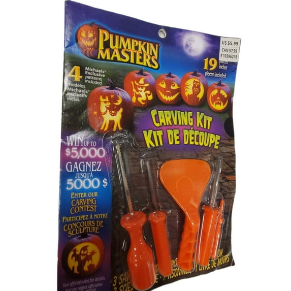 Pumpkin Masters Carving Kit with 4 Exclusive Patterns 19-pc