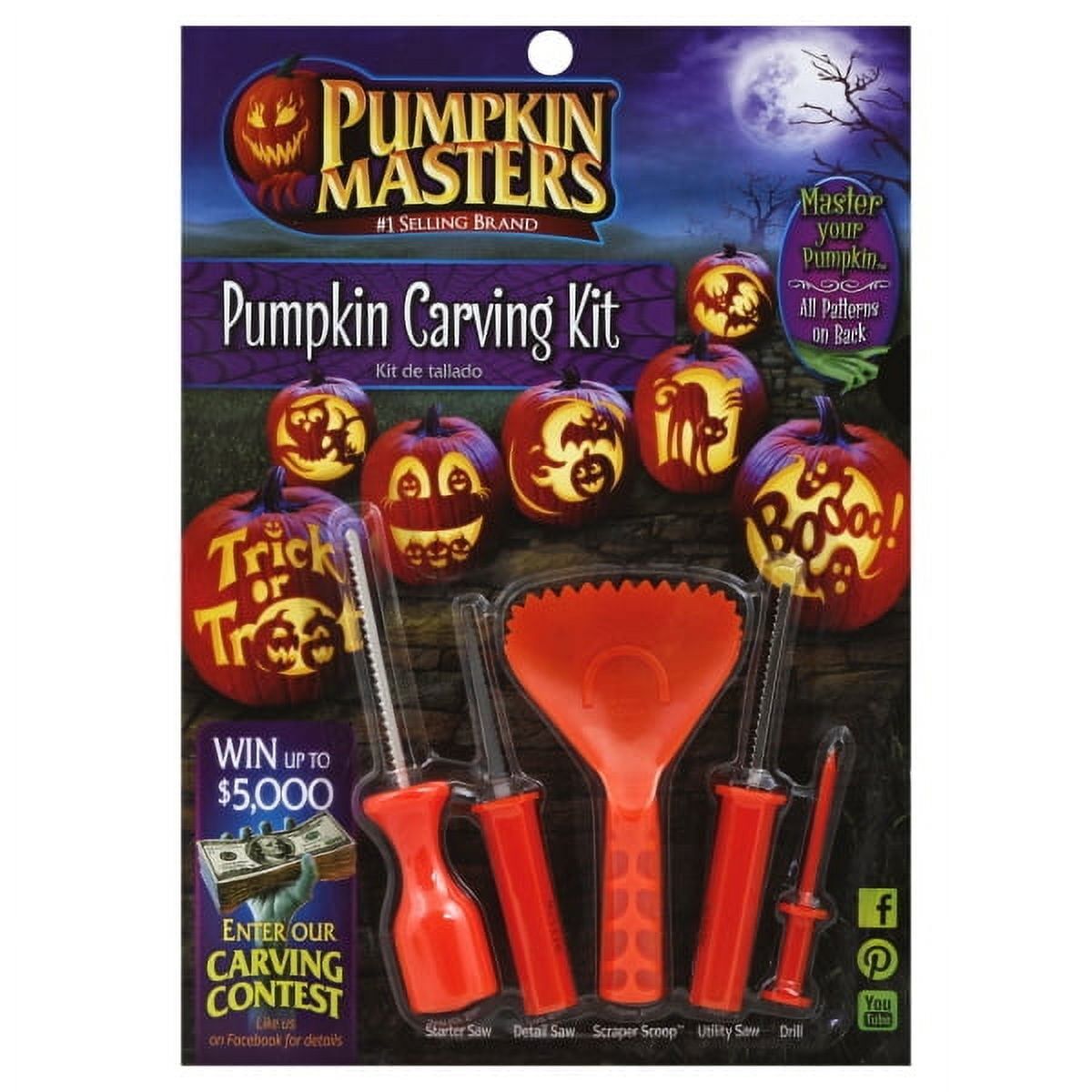 Pumpkin Masters Pumpkin Carving Kit 15 Pieces 1 ea - Walmart.com