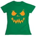 thumbnail image 1 of Pumpkin Mean Sarcastic Humor Novelty Funny Women's Casual Tees, 1 of 3