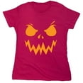 thumbnail image 1 of Pumpkin Mean Sarcastic Humor Novelty Funny Women's Casual Tees, 1 of 3
