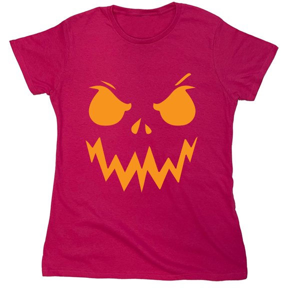 Pumpkin Mean Sarcastic Humor Novelty Funny Women's Casual Tees