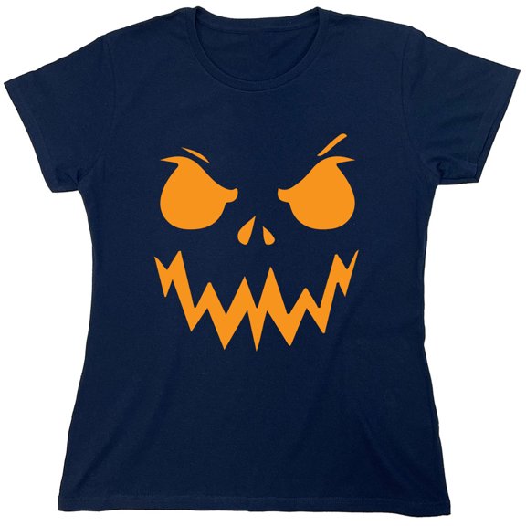 Pumpkin Mean Sarcastic Humor Novelty Funny Women's Casual Tees