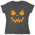 thumbnail image 1 of Pumpkin Mean Sarcastic Humor Novelty Funny Women's Casual Tees, 1 of 3
