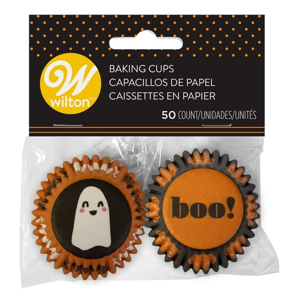 Wilton Mini Baking Cups 50/Pkg-Pumpkin