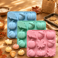 thumbnail image 1 of Pumpkin Mold for Chocolate 3D Silicone Fall Autumn Baking Candy Tray, 1 of 8