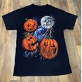 Pumpkin Moon Jack o lantern Halloween Unisex Tshirt All Size S5XL