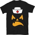 thumbnail image 1 of Pumpkin Nurse T-Shirt, Halloween Nurse Shirt, Fall Nurse Tee, Nurse Life, Boo Crew, Spooky Nurse T-Shirt, 1 of 5