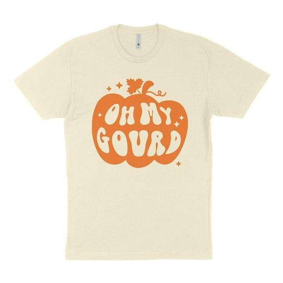 Pumpkin Oh My Gourd Shirt Unisex 2X-Large Natural