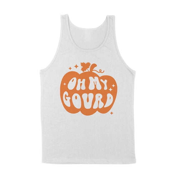 Pumpkin Oh My Gourd Tank Top Unisex Large White
