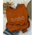 thumbnail image 1 of Pumpkin Outline Embroidered Sweatshirt, 1 of 4