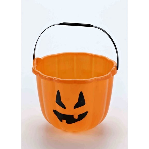 Orange Plastic Pumpkin Pail (1)