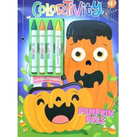 Pumpkin Pals 48pg Colortivity W Crayons