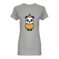 thumbnail image 1 of Pumpkin Panda Shaped T-Shirt Women -Image by Shutterstock, Female Large, 1 of 2