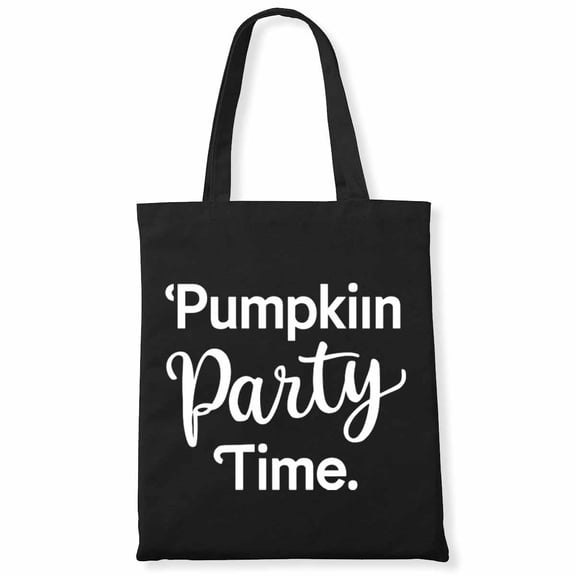 Pumpkin Party Time Pumpkin Face. Canvas Bag 1Pc