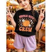 Pumpkin Patch Crew Funny Pumpkin Patch Squad Thanksgiving Kids T-Shirt