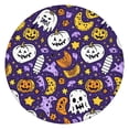 thumbnail image 1 of Pumpkin Patch Design Halloween Elastic Edge Round Table Cover for 52 Inch Table - Snug Fit for Party Dining, 1 of 6