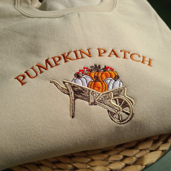 Pumpkin Patch Embroidered Crewneck