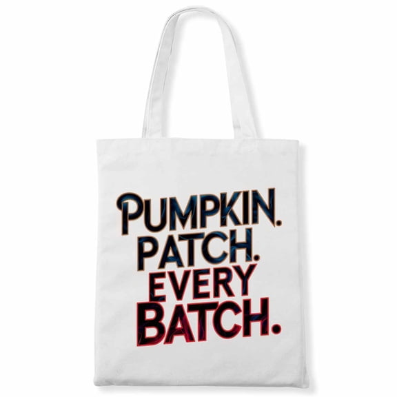 Pumpkin Patch, Every Batch. Funny Halloween Costume Hot Dog Canvas Bag 2Pcs
