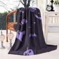 thumbnail image 1 of Pumpkin Patch Halloween Blanket - Vintage Spooky Style with Black Cat 50x60 Inch Cozy Plush Throw, 1 of 5
