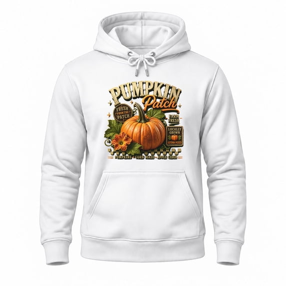 Pumpkin Patch Locally Grown Autumn Farm Harvest Graphic Hoodie Graphic ...