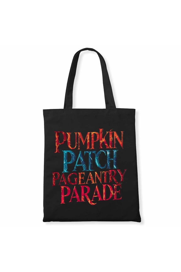 Pumpkin Patch Pageantry Parade Halloween Bloody Splatter Zombie Canvas Bag 1Pc