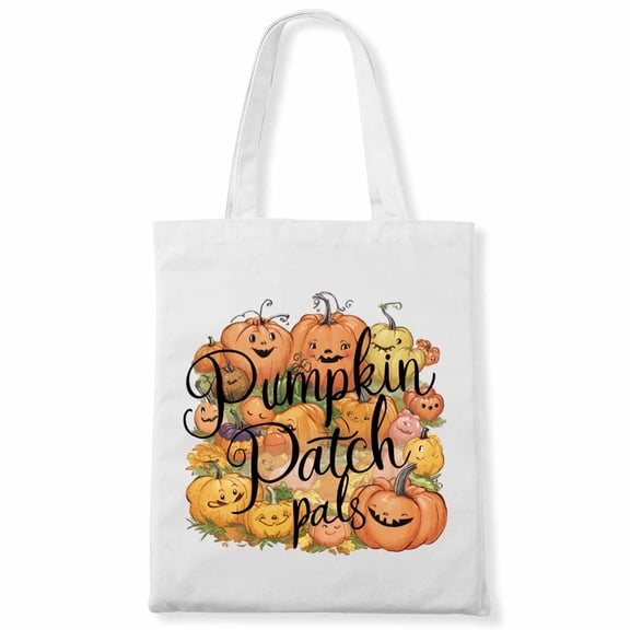 Pumpkin Patch Pals Funny Halloween Canvas Bag 1Pc