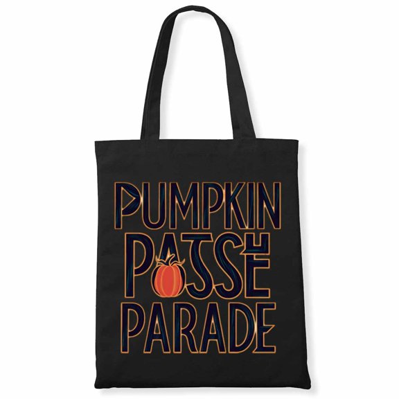 Pumpkin Patch Posse Parade Pumpkin Spice Latte Halloween Fall Coffee Canvas Bag 2Pcs