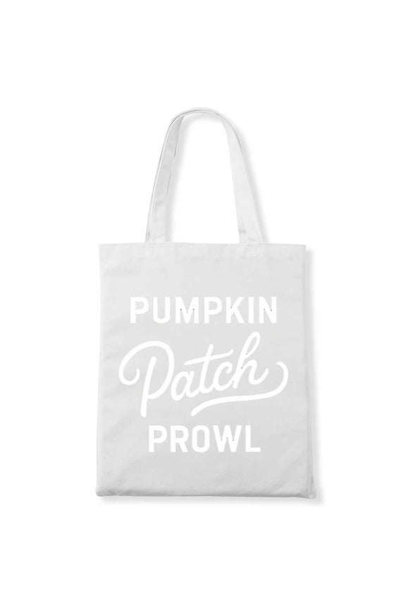 Pumpkin Patch Prowl Funny Groovy Retro Women Halloween Canvas Bag 1Pc