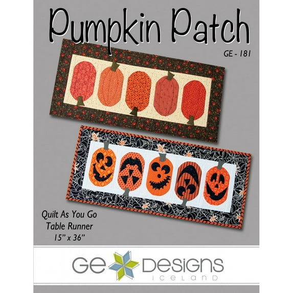 Pumpkin Patch Table Runner Pattern, G.E. Designs