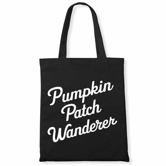 Pumpkin Patch Wanderer Happy Halloween Pumpkin Leopard Heart Canvas Bag 1Pc